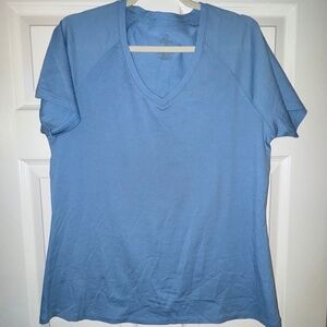 WOOLX- MIA V-Neck - Aquamarine (Light Blue) - Size X-LARGE - (NWOT)